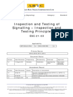 Inspection and Testing of Signaling