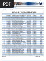 Listado Trabajadores Activos IVSS