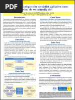 Clinical Psychologists in Specialist Palliative Care - What Do We Actually Do