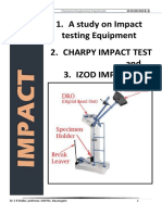 Izod and Charpy Tests On Mild Steel and C.I Specimen 666