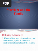 Marriage and The Family