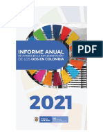 Informe Anual de La Implementación de Los ODS en Colombia