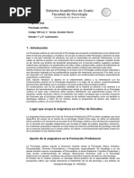 Sistema Académico de Grado Facultad de Psicología: 1 - Introducción