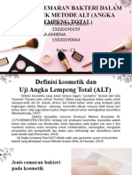 Analisis Cemaran Bakteri Dalam Kosmetik