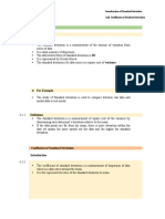 Standard Deviation and Coefficient of Standard Deviation