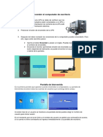 Pasos para Encender Una Computadora