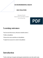 Applied Environmental Health Soil Pollution: Kigongo Eustes Department of Public Health Lira University