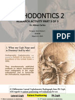 Orthodontics 2: Research Activity Part 3 of 3