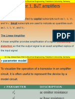 Chapter 1: BJT Amplifiers: DC & AC Quantities