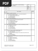 QMS Internal Auditor Exam Paper