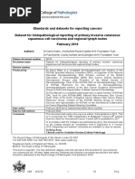 Dataset For Histopathological Reporting of Primary Invasive Cutaneous Squamous Cell Carcinoma and Regional Lymph Nodes