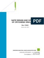 Safe Design and Operation of Cryogenic Enclosures: European Industrial Gases Association Aisbl