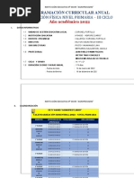 Planificación Anual 2022 - Agropecuario - Educación Física Iii Ciclo