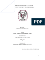 Caso - Sistemas de Almacenamiento (Parte 2)