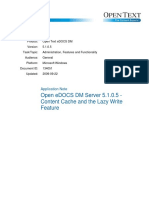 Open eDOCS DM Server 5.1.0.5 - Content Cache and The Lazy Write Feature