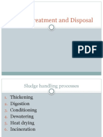 Sludge Treatment and Disposal