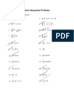 Basic Integration Problems #1