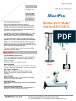 Orifice Flow Meter (Series KOP/KOE) : AXI LO