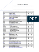 Partidas de Letrinas - Sub Contrato