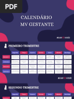 Calendário Gestante