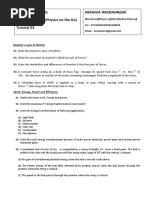 Edexcel A/S Level PHYSICS UNIT 01 (Physics On The Go) Tutorial 03 Neranja Weerasinghe