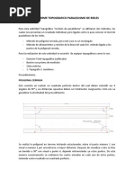 Informe Topografico Paralelismo de Rieles