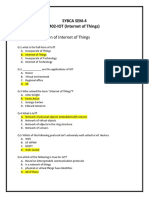 Sybca Sem-4 402-IOT (Internet of Things) Unit: 1 Introduction of Internet of Things