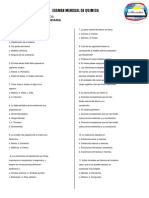 Examen Mensual de Quimica1° y 2°