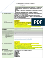 Semi-Detailed Lesson Plan in English 6 2 Quarter