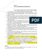 G.R. No. 192377 July 25, 2012 Cesar V. Madriaga, Jr. vs. China Banking Corporation Facts