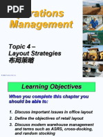 Operations Management: Topic 4 - Layout Strategies