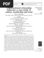 Organizational Citizenship Behavior: A Case Study of Culture, Leadership and Trust