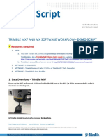 Demo Script: Trimble Mx7 and MX Software Workflow - Demo Script