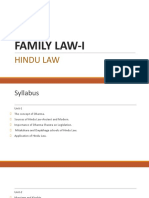 Family Law-I (Hindu Law) PPT Unit-I