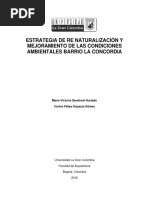 Estrategia de Re Naturalización y Mejoramiento de Las Condiciones Ambientales Barrio L