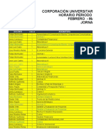 Horario Remington Distancia 2022 - 1 Act.