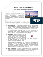 Tipos de Empresas Existentes en México.