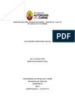 Taller 1 - Derecho Del Mar Tratado Esguerra - Barcenas - Caso Cij Nicaragua VS Colombia