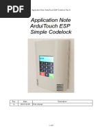ArduiTouch ESP Codelock Rev A