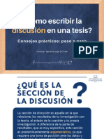 ¿Cómo Escribir La Discusión en Una Tesis