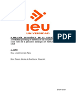 Planeacion Estrategica de Instituciones de Salud