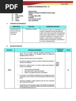 1°sesión de Aprendizaje - 2022 - 03