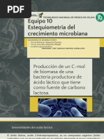 Estequiometría Del Crecimiento Microbiana