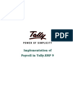 Implementation of Payroll in TallyERP 9