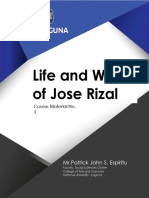 Life and Works of Jose Rizal: MR - Patrick John S. Espiritu