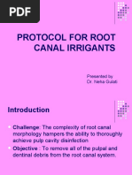 Protocol For Root Canal Irrigants