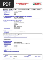 Ficha de Datos de Seguridad: SECCIÓN 1. Identificación de La Sustancia o La Mezcla y de La Sociedad o La Empresa