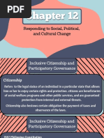 Responding To Social, Political, and Cultural Change