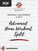 Advanced Home Workout Split 