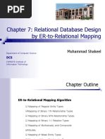 Chapter 7: Relational Database Design by ER-to-Relational Mapping